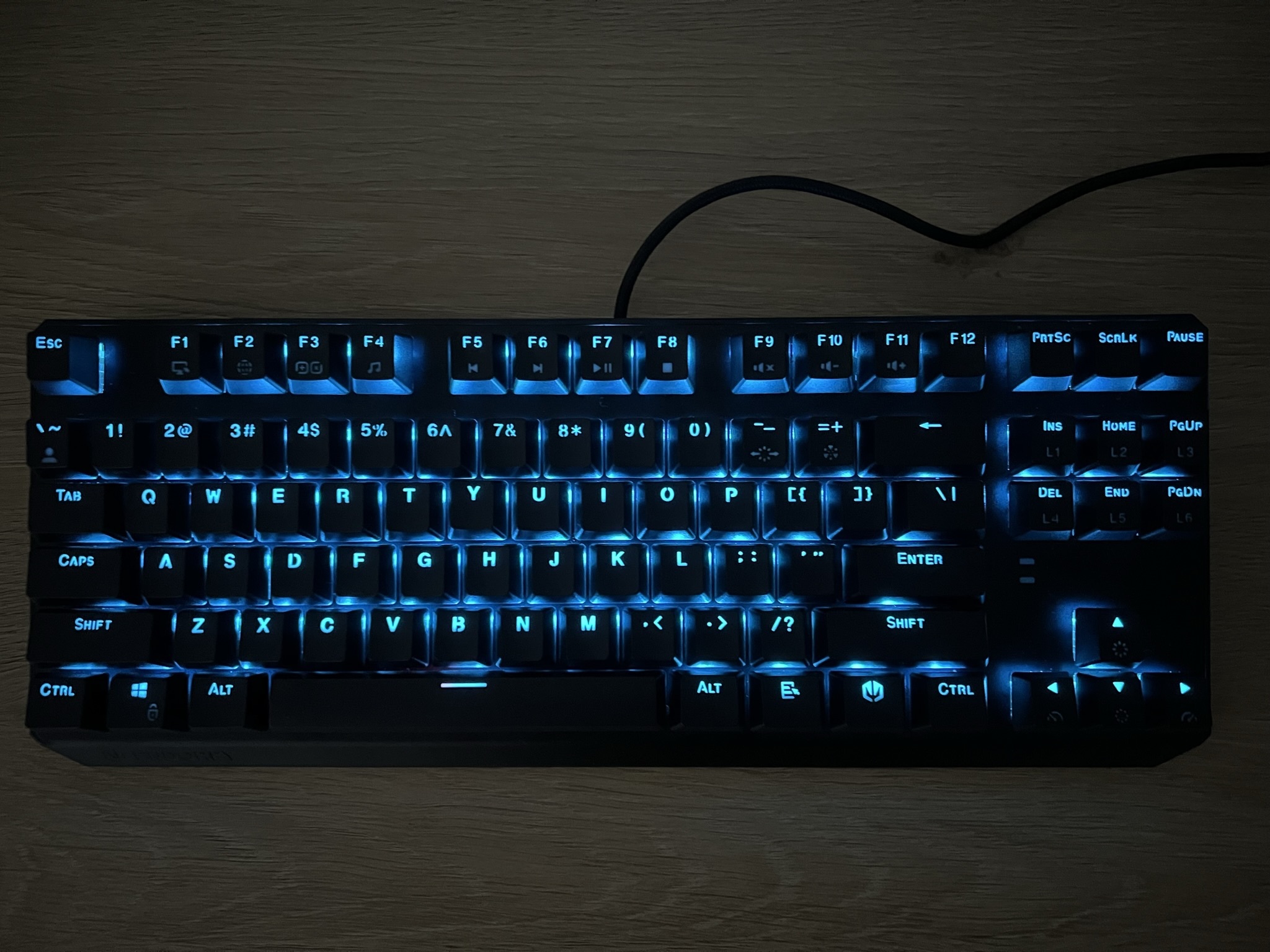 Endorfy Thock TKL podświetlenie