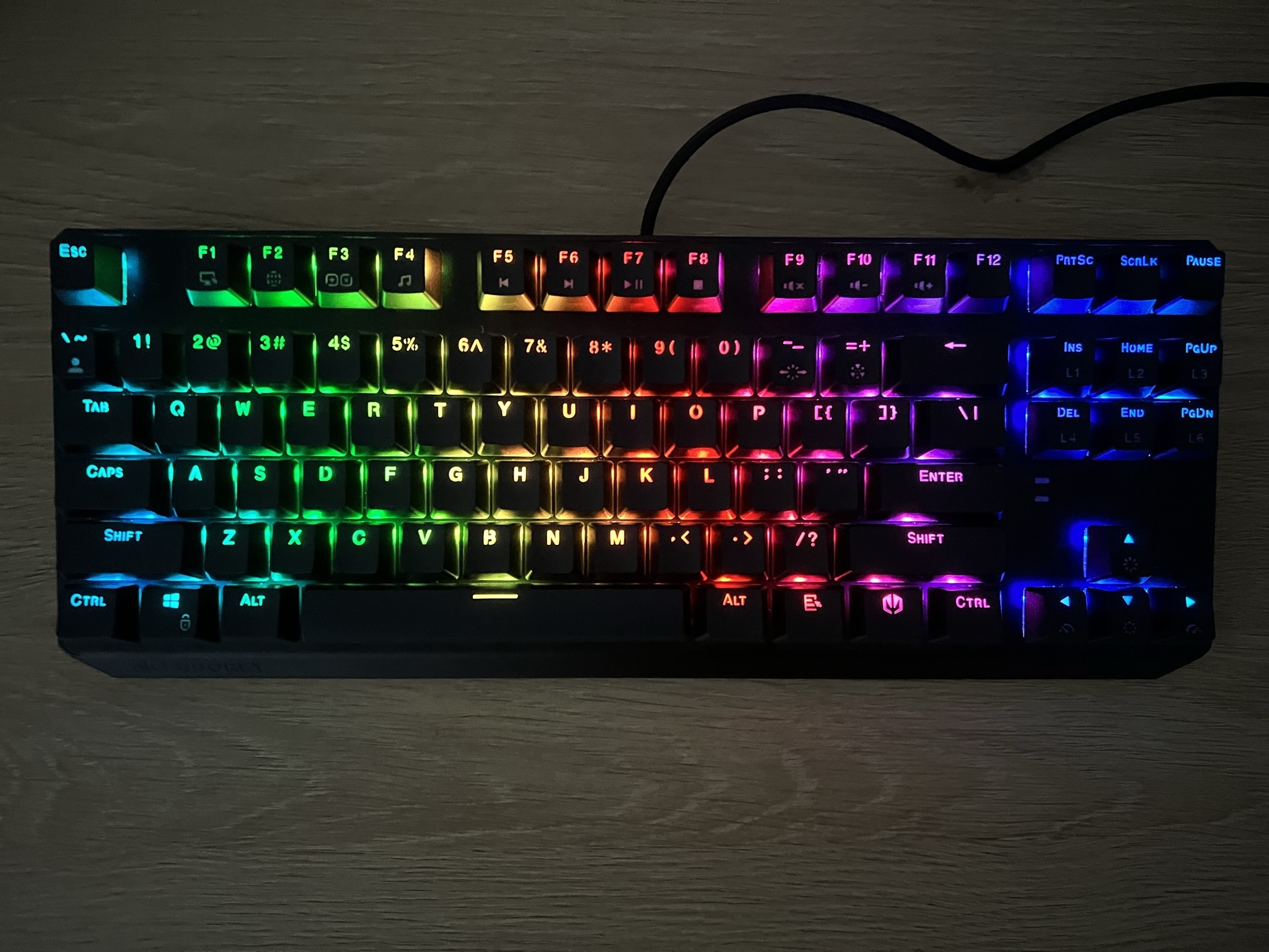 Endorfy Thock TKL podświetlenie