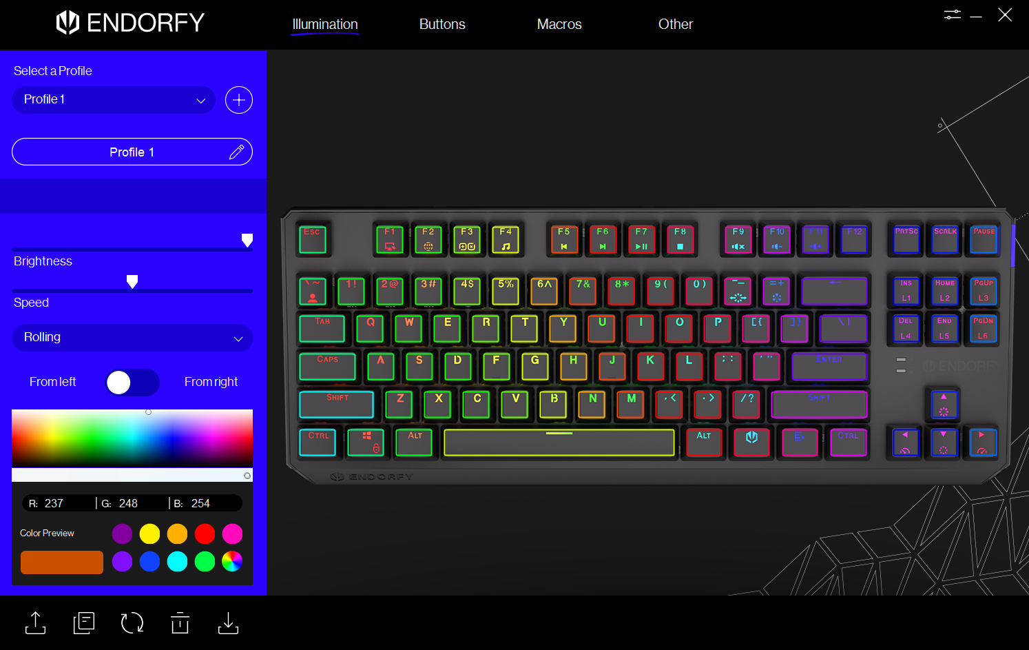 ENDORFY Thock TKL Wireless software