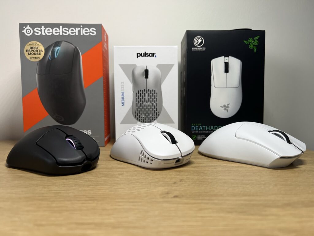 Razer DeathAdder V3 PRO Steelseries Prime Wireless Pulsar XLITE