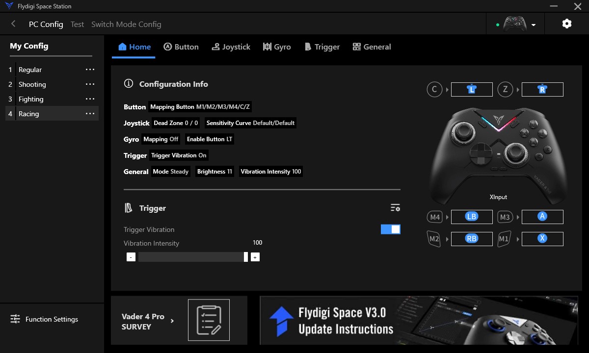 Vader 4 Pro - Software 1