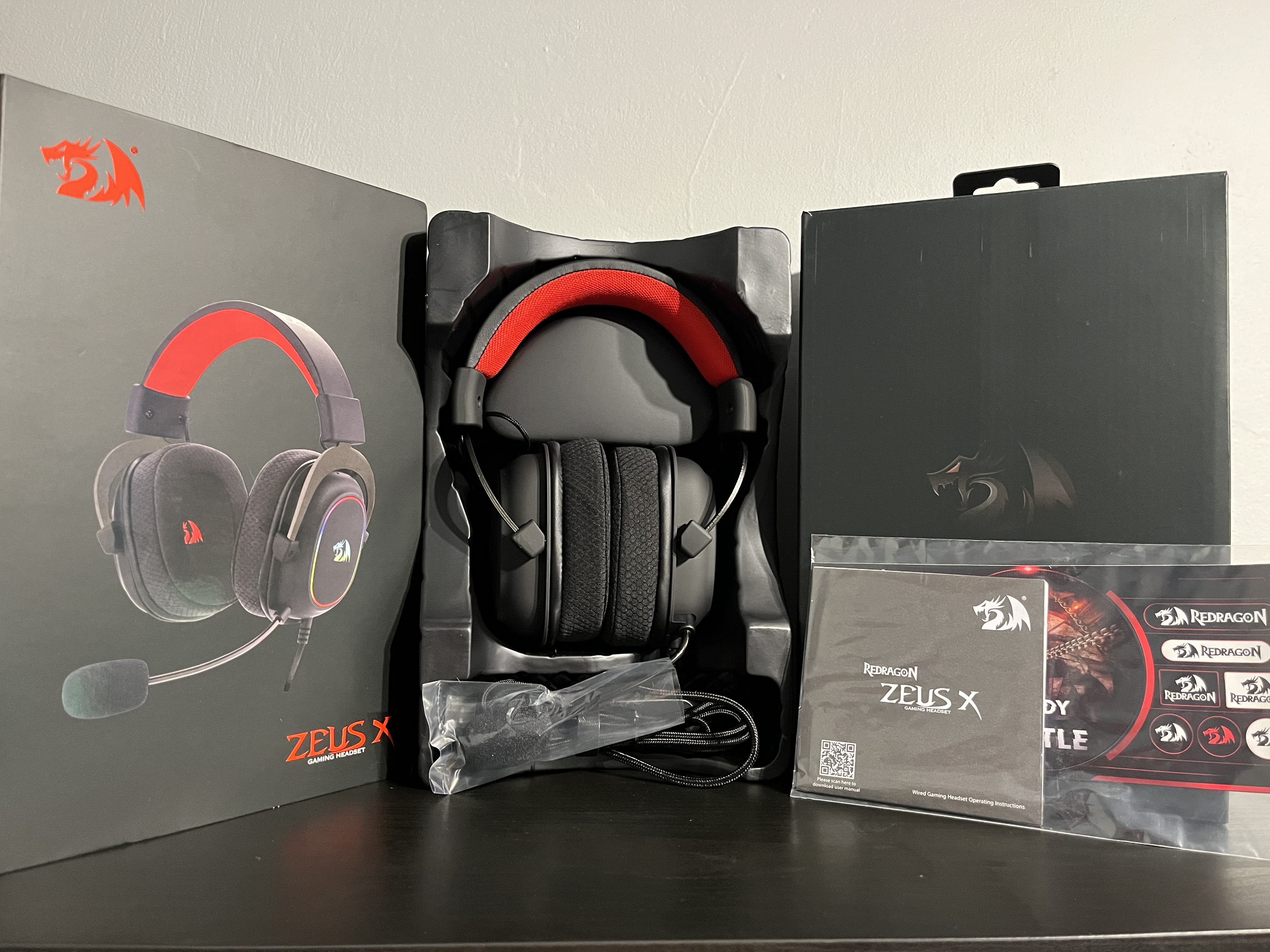 Redragon Zeus-X - Opakowanie zawartość