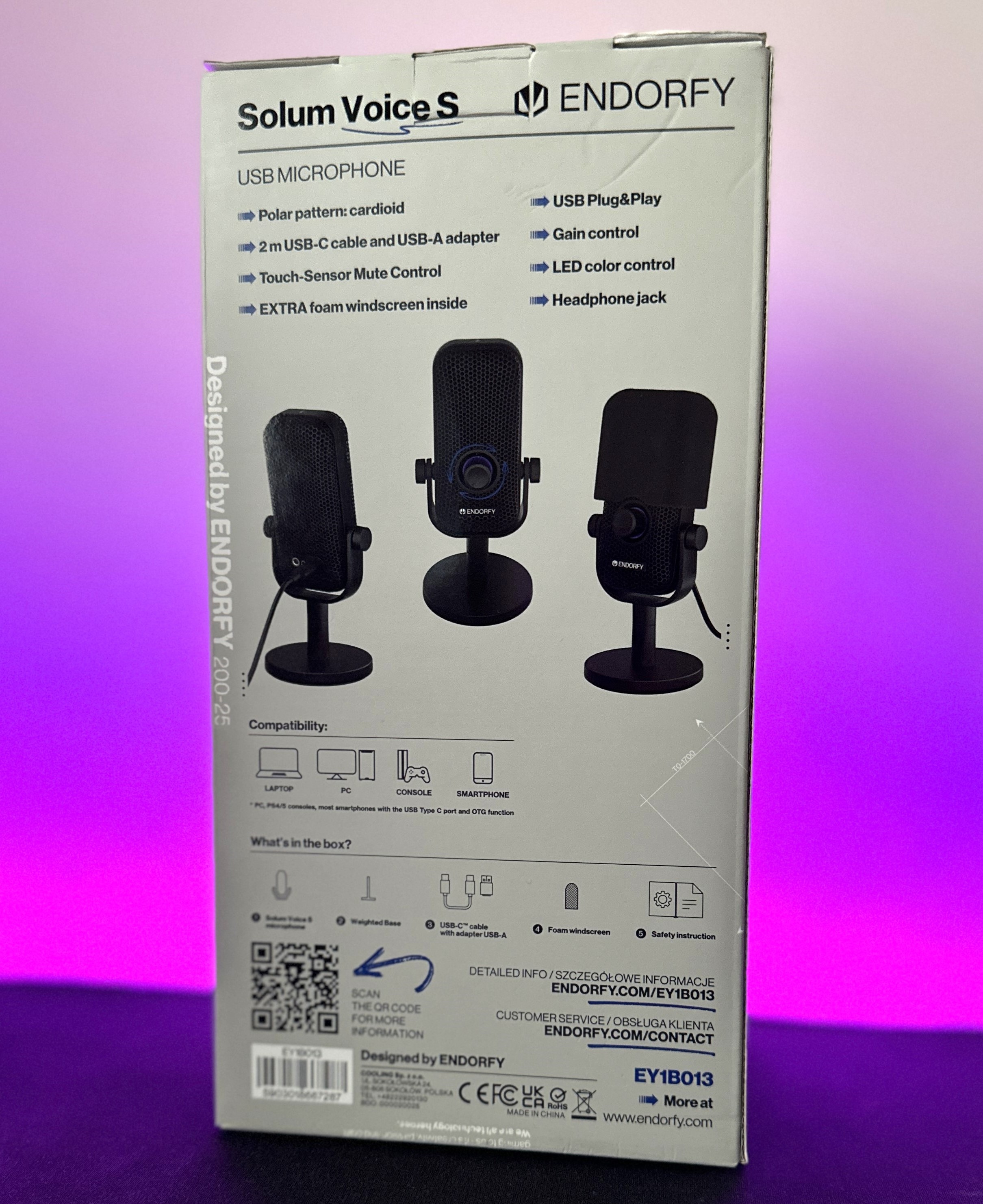 Recenzja ENDORFY Solum Voice S - kompletny mikrofon do 250 złotych 4 Tyl poprawiony 3