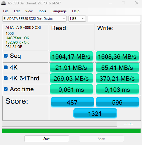 ADATA Elite SE880
