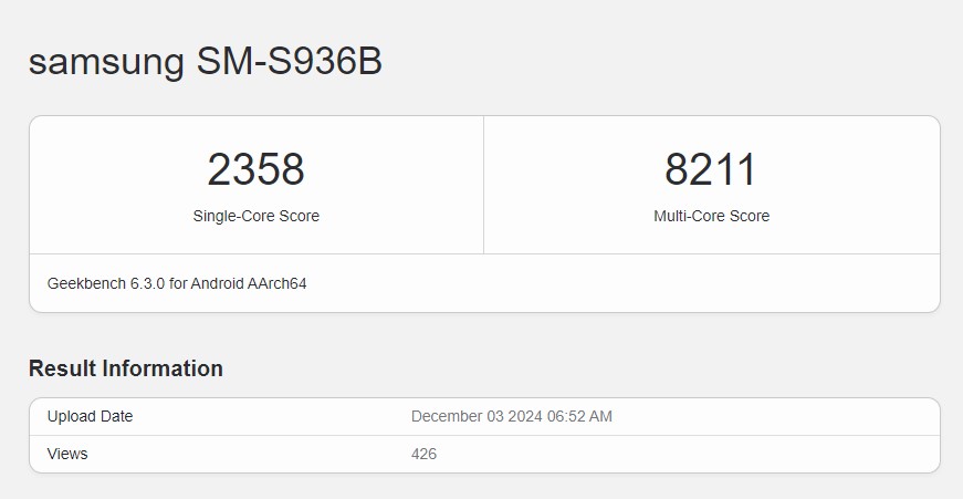 S25 benchmark