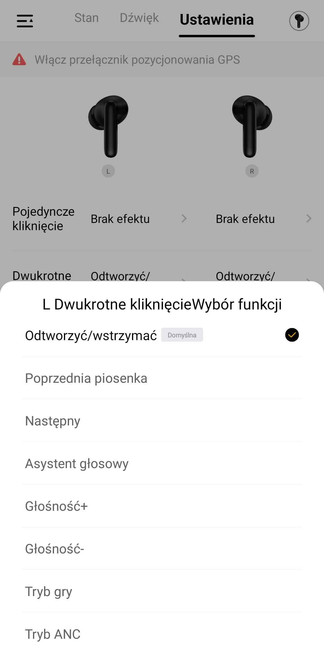 Słuchawki TWS na każdą kieszeń! Recenzja i test QCY T13 ANC2 6 QCY T13 ANC2 - wybór akcji gestu