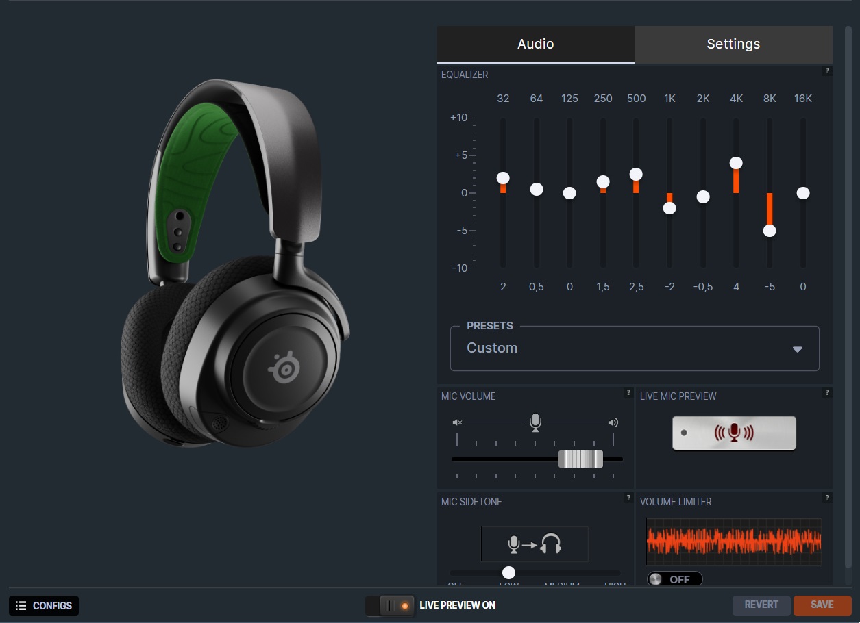 SteelSeries Arctis Nova 7x - aplikacja 1
