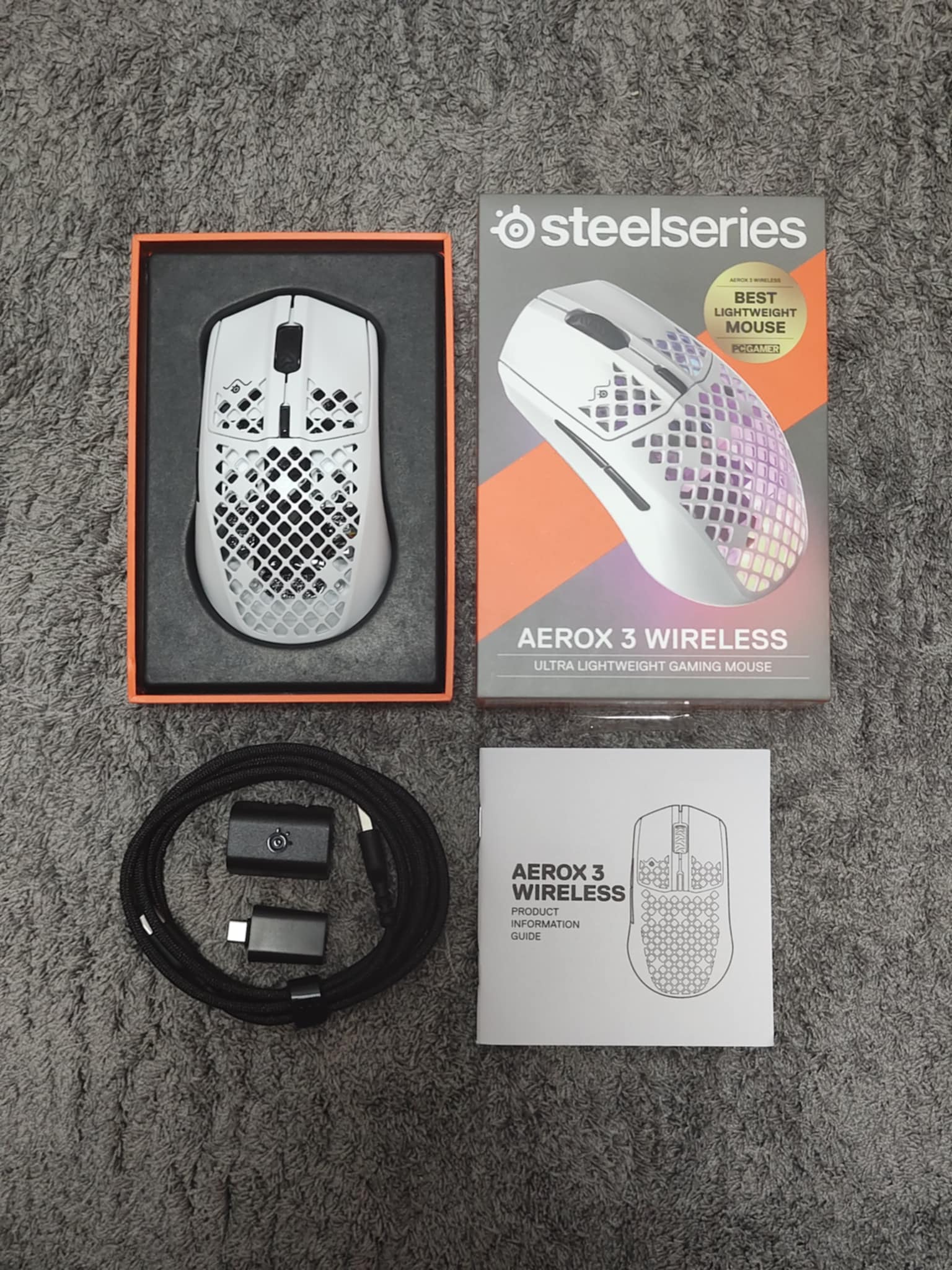 Test i recenzja SteelSeries Aerox 3 Wireless (2022) - stary, ale jary? 7 Aerox 3 Wireless zawartość opakowania