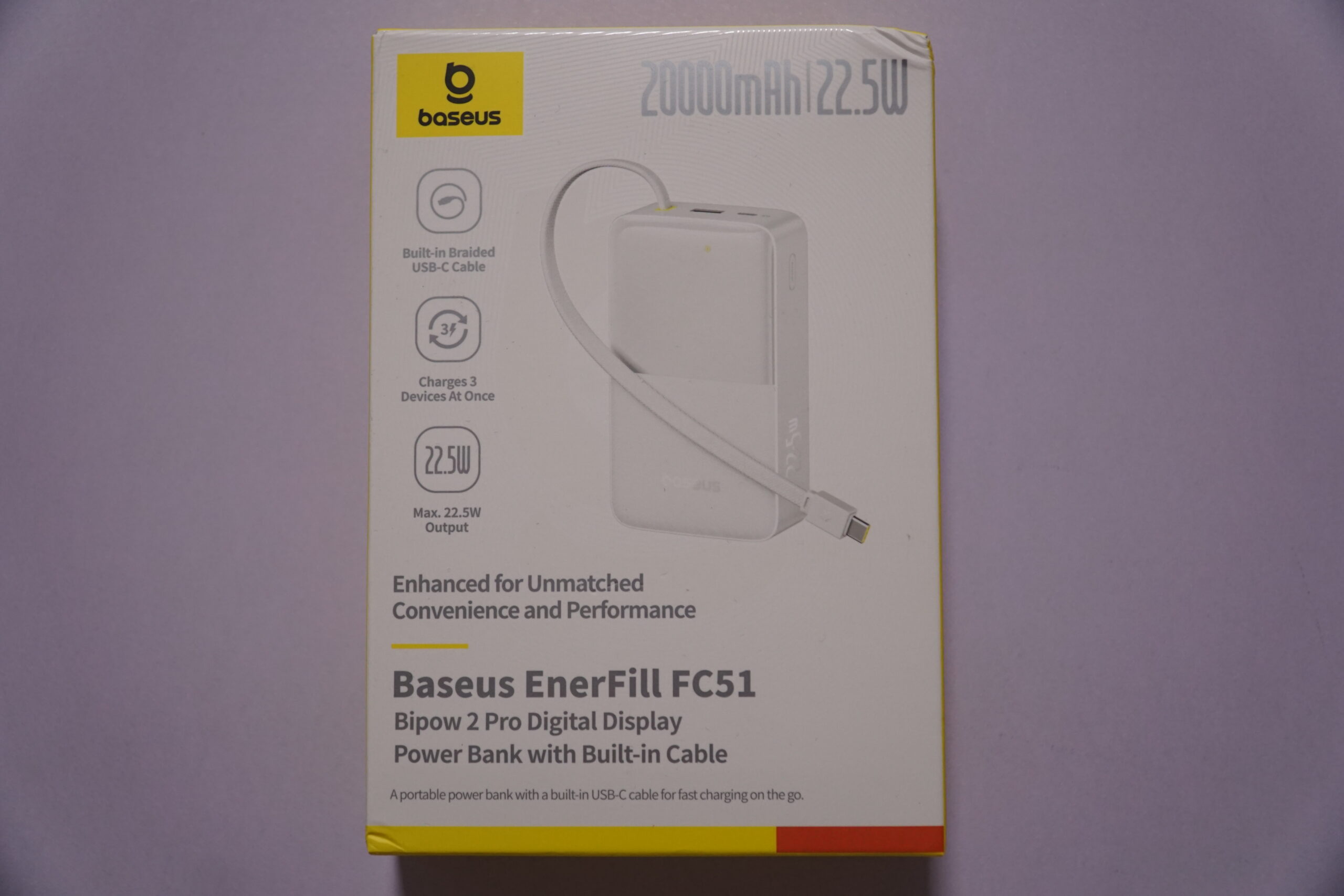 Test i recenzja Baseus Bipow 2 Pro – Powerbank z wbudowanym kablem, który nie zawiedzie? 4 Baseus Bipow 2 Pro