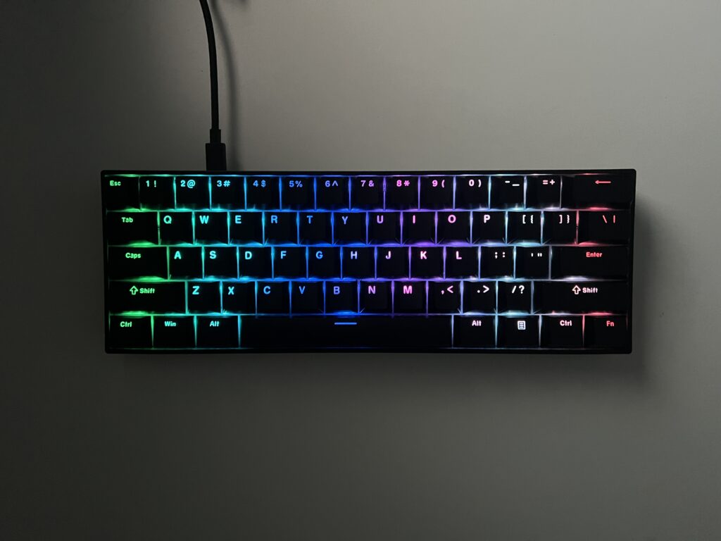 Klawiatura, dzięki której nie warto kupować Wootinga. Test i recenzja Mchose ACE 60 7 Mchose ACE 60 2