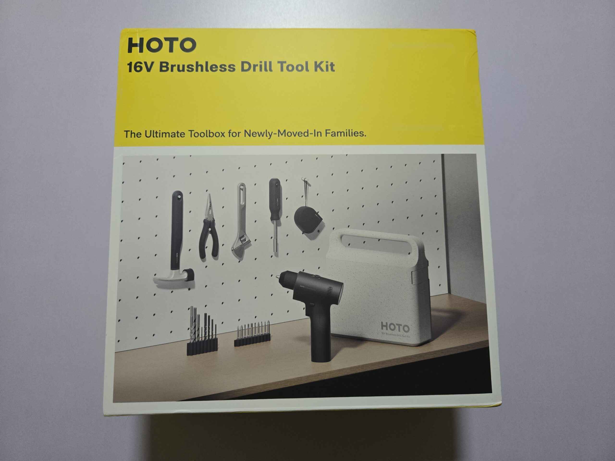 HOTO 16V Brushless Drill Tool Kit