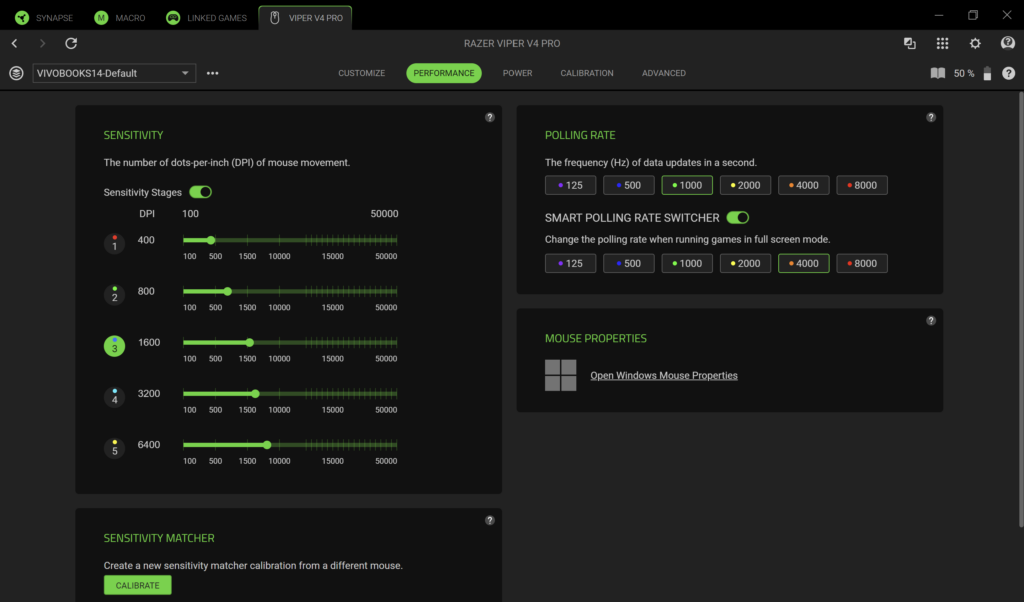 Razer Viper V4 Pro software